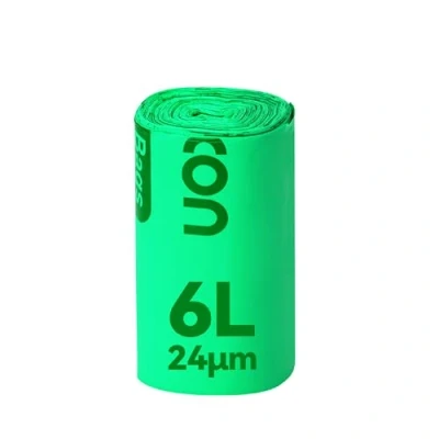 Image of 6L*30 Compostable Food Waste bags, VOXON 6L Biodegradable Kitchen Caddy Liners EN13432 Certified,Pack of 1 Rolls with Thickened 30 Bags