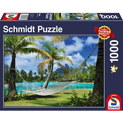 Image of Schmidt CSG58969 Spiele 58969 Auszeit Unter Palmen, 1000 Teile Puzzle Time Out Jigsaw, Multicoloured