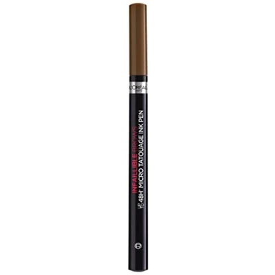 Image of L&#039;Oréal Paris Unbelieva Brow Micro Tatouage 105 Brunette, Smudge proof Felt Tip Pen with Trident Tip, Up to 24H Hold, Microblading Effect