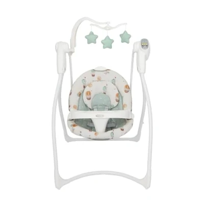 Image of Graco Lovin&#039; Hug Swing with 6 speeds, Music, 4 Recline Positions and Folds Up for Storage. Suitable from Birth to Approx. Months (0 9kgs), &amp; Away Fashion