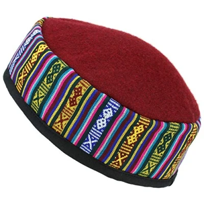 Image of Siesta Nepalese Wool Smoking Hat Red (Medium)