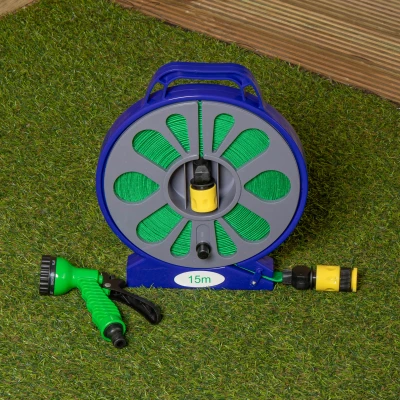 Image of 15m Flat Hose with Spray Gun By Green Blade