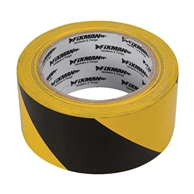 Image of Fixman Hazard Tape 50mm x 33m Black/Yellow