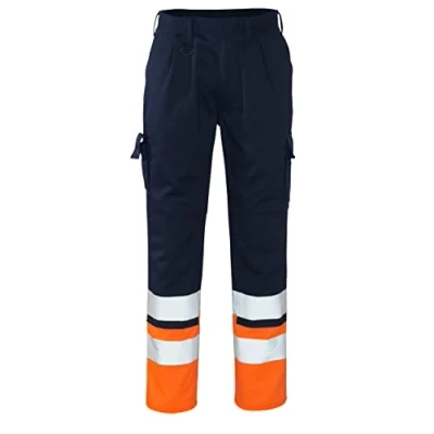 Image of Mascot Patos Trousers Navy/Hi Vis Orange 90C50 (L35W34.5)