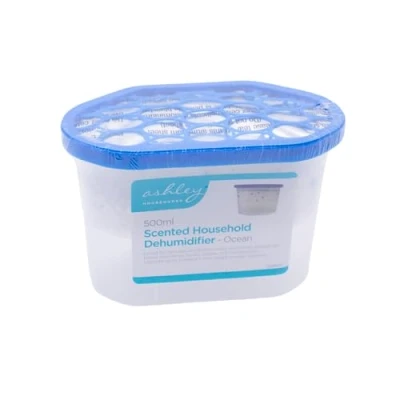 Image of Dehumidifiers for home Disposable damp absorber household condensation absorbers Scented small Dehumidifier essentials caravans, homes, traps (Ocean (500ml) 10)