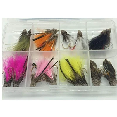 Image of BestCity Fly Fishing Muddler Set, pack of 16 flies sizes 8 10 + frre clip shut box