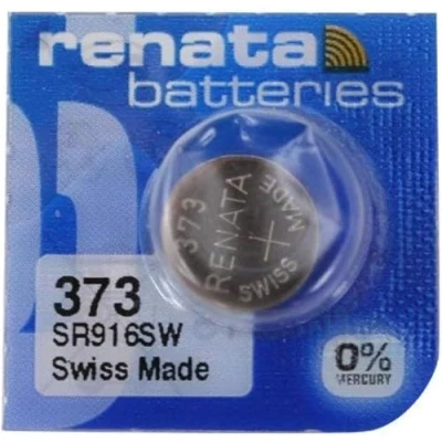 Image of 1 x Renata 373 Swiss Made Lithium Coin Cell Battery SR916SW
