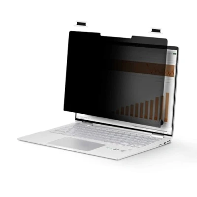 Image of StarTech.com 14 inch 16:9 Touch Privacy Screen, Laptop Security Shield, Anti Glare Blue Light Filter, Flip Over
