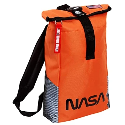 Image of Nasa Roll Top Bag For Boys Space Backpack Astronaut Sports Rucksack School