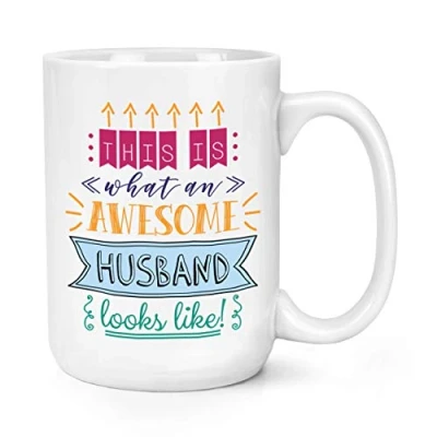 Image of This is What an Awesome Husband Looks Like 15oz Large Mug Cup