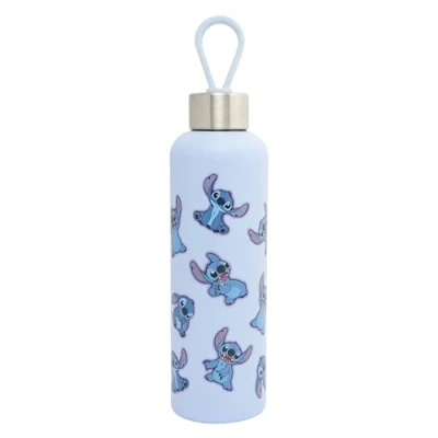Image of Disney Stitch 500ml Kids Insulated Water Bottle Official Lilo and Merchandise By Polar Gear Gifts For Girls Back To School Supplies Double Wall Stainless Steel