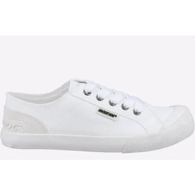 Image of Rocket Dog Women&#039;s Jazzin Trainers, Natural Dark White, 4 UK