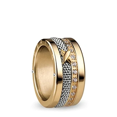Image of BERING Exchangeable Ring Combination for Women in Gold and Silver with the Distinctive Twist Change System, Memel