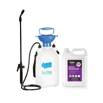 Image of Super Professional V2 Antiviral Disinfectant 5L with One Chem Pressure Sprayer