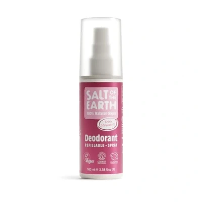Image of Salt of the Earth Refillable Natural Deodorant Spray 100% Origin Ingredients Vegan, Long Lasting Protection Suitable For Women, Men &amp; Kids 100ml (Sweet Strawberry)