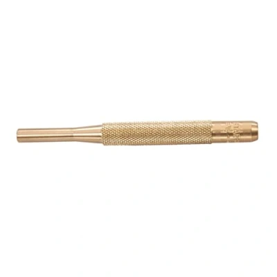 Image of Starrett B565G Brass Drive Pin Punch, 4&quot; Overall Length, 1&quot; 1/4&quot; Diameter