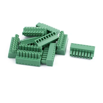 Image of sourcingmap 10Pcs 300V 8A 2EDGK 3.81mm Pitch 8 Pin PCB Screw Terminal Block Connector