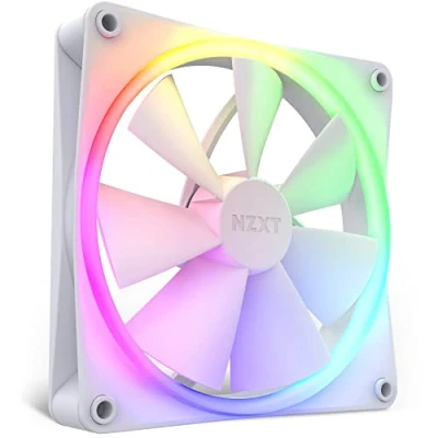 Image of NZXT F140 RGB Fans RF R14SF W1 Advanced lighting customization, Single (RGB Fan AND controller REQUIRED NOT INCLUDED) x 140 mm, 14 2.6 cm, White