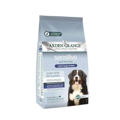 Image of Arden Grange Sensitive grain free adult large breed ocean white fish &amp; potato 2kg