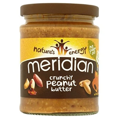 Image of (Pack Of 10) Peanut Butter Crunchy With Salt / No Sugar MERIDIAN FOODS GM Soya us