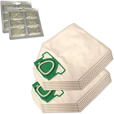 Image of MohMus SET 12 Microfiber Vacuum Cleaner Dust Bags + Air Fresheners For Vorwerk Kobol VK200, VK 200