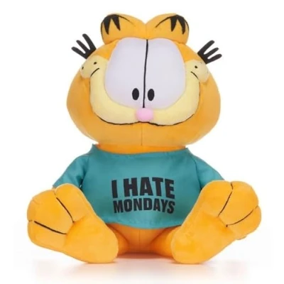 Image of UKToyworld Garfield Hate Mondays Cat 30cm Soft Toy Lazy Plush
