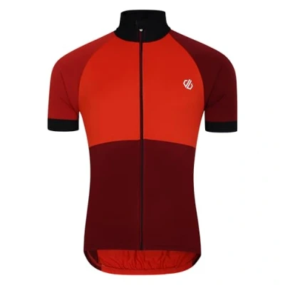 Image of Dare 2b Lightweight Mens Orange and Red Protraction III Jersey, Size: L