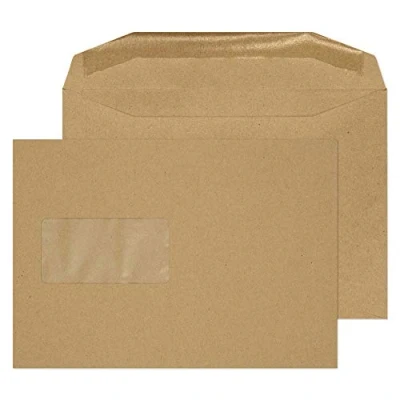 Image of Blake Purely Everyday C5 162 x 229 mm 80 gsm Gummed Mailer Window Envelopes (1002) Manilla Pack of 500