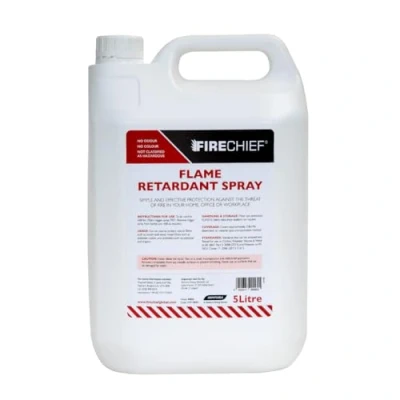 Image of Firechief Flame Retardant Spray Refill, 5 Litre Fabric Protector for Cotton, Polyester, and Hessian Cushion, Curtain, Sofa Fire Refill