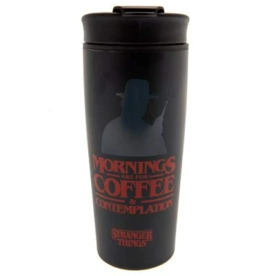 Image of Stranger Things Metal Travel Mug Official Merchandise