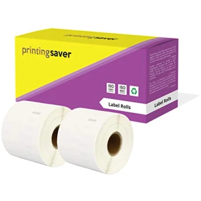 Image of Printing Saver 2X 11351 11 x 54 mm Compatible Jewellery Labels Rolls (1500 per Roll) for LabelWriter 310 320 330 4XL 400 450 Turbo/Twin Turbo/Duo &amp; Seiko SLP Label Printers