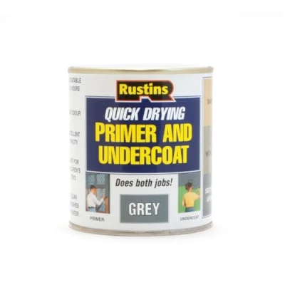 Image of RUSTINS GYPU1000 Primer/Undercoat Grey 1 l (Pack of 1)