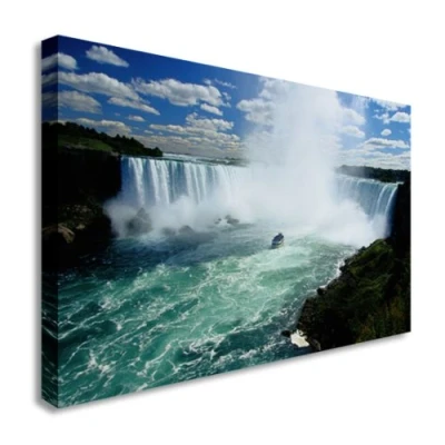 Image of Niagara Falls Waterfall Landscape Art Wall Picture Canvas Cheap Print 40x30 inches