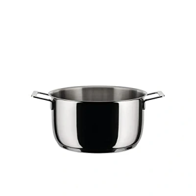 Image of Alessi Pots&amp;Pans Casserole, Stainless Steel, 20 cm (AJM101/20)