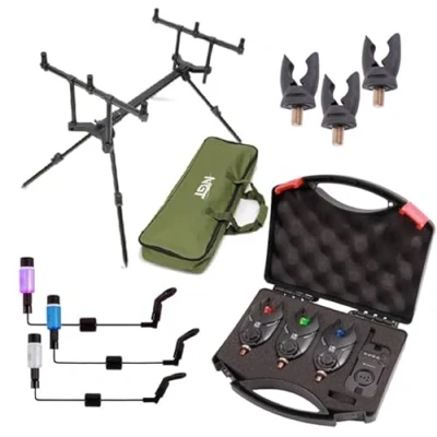 Image of NGT Slider Rodpod Set Carp fishing combo