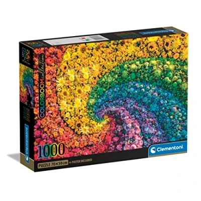 Image of Clementoni 39779 ColorBoom Collection Whirl 1000 Pieces Adult, Color, Puzzle Gradient, Made in Italy, Multi Coloured