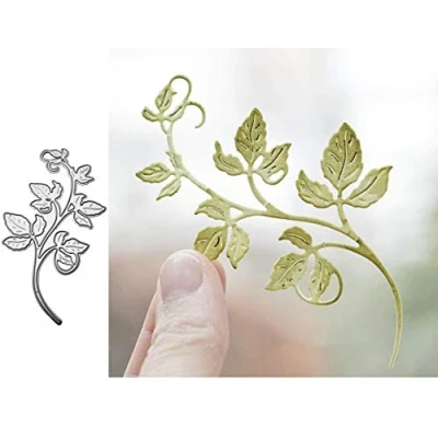 Image of Leaves Flower Metal Die Cuts,Srping Leaf Cutting Dies Cut Stencils for DIY Scrapbooking Album Decorative Embossing Paper Festival Card Making
