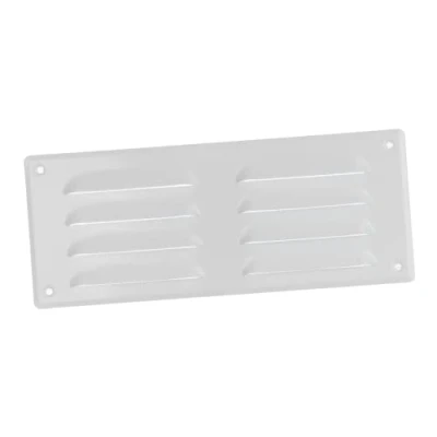 Image of 260x105mm / 10x4&quot; inch White Metal Air Vent Grille Cover with Insect Mesh Ventilation