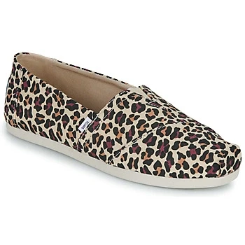 Image of TOMS Women&#039;s Alpargata Cloudbound Loafer Flat , Beige Leopard Print,3 UK