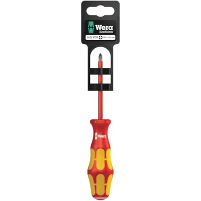 Image of Wera 05100011001 1 x 80 mm &quot;162i PH VDE&quot; Insulated Screwdriver for Phillips Screws Silver
