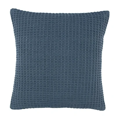 Image of Appletree Loft Bruges Waffle Filled Cushion 43 x 43cm in Ink Blue