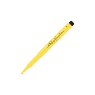 Image of Faber Castell Art &amp; Graphic Pitt Artist Pen Brush India Ink Pen, Dark Cadmium Yellow, Single For Art, Craft, Drawing, Sketching, Home, School, University, Colouring