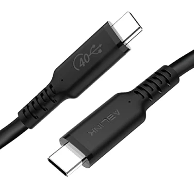 Image of USB4 cable compatible with 0.8m Thunderbolt 4 cable, [USB IF certified] 40Gbps 100W and 8K@30Hz 5K@60Hz or dual 4K video 4/3