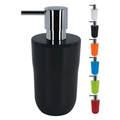 Image of Spirella Liquid soap dispenser Capacity: 7.5 x 16.5 cm 300 ml Black