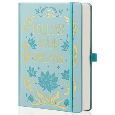 Image of MGGAO College Rule Notebook for Women Men, 318 Numbered Pages Journal, A5 Butterfly Floral Journals Writing, Aesthetic Notebooks, Work School Note Taking, 14.7 x 21.4 cm