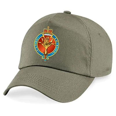 Image of PSave Welsh Guards Insignia Embroidered Baseball Cap British Army Military Embroidery (Military Green)