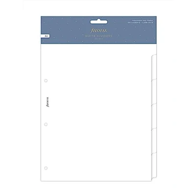 Image of A4 Blank dividers 6 tabs white