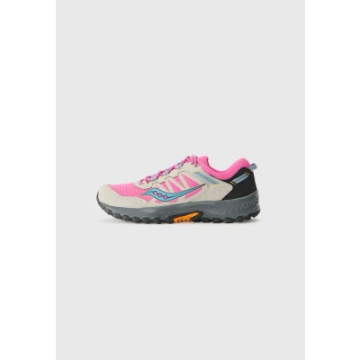 Image of Saucony GRID PEAK Unisex Trainers, Size: 44, Fuchsia/dove shoes