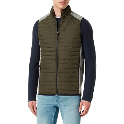 Image of JACK &amp; JONES Men&#039;s Jjemulti Bodywarmer Collar Noos Vest, Rosin, M
