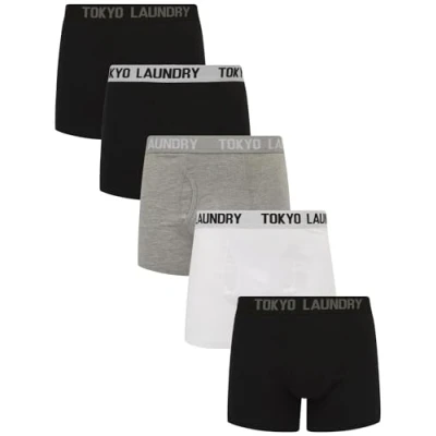 Image of Tokyo Laundry Men&#039;s (5 Pack) Stretch Cotton Boxer Shorts Set